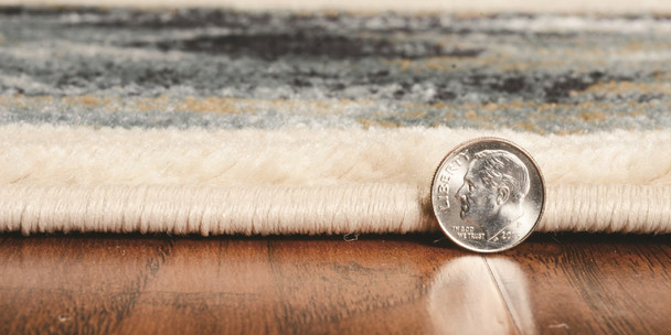 3' X 5' Ivory And Gray Woodland Lodge Area Rug