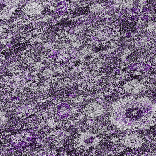 9' X 12' Purple Lilac And Lavender Oriental Washable Indoor Outdoor Area Rug