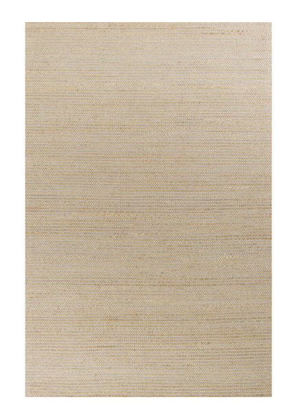 8' X 11' Tan And Ivory Wool Hand Woven Area Rug