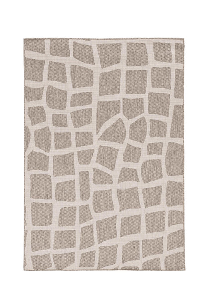 8' X 11' Gray And Ivory Cobblestone Area Rug