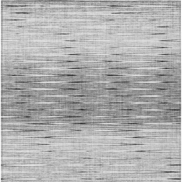 8' X 10' Gray And Charcoal Abstract Washable Indoor Outdoor Area Rug