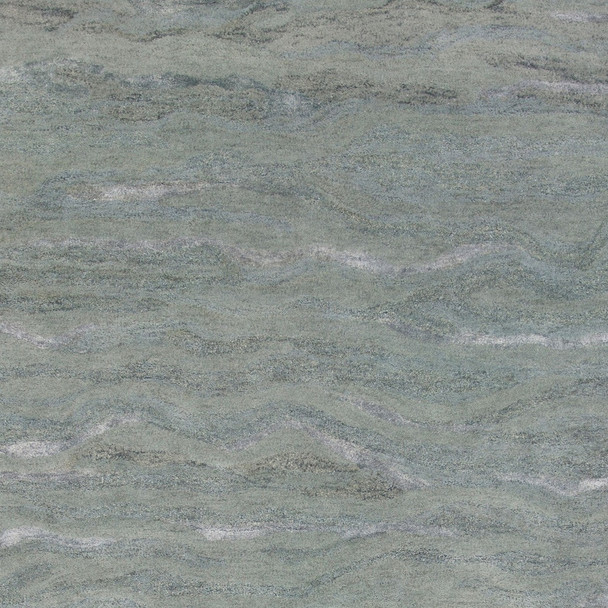 5' X 7' Slate Gray And Ivory Abstract Hand Tufted Area Rug