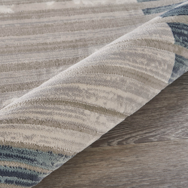 8' X 11' Cream Abstract Area Rug