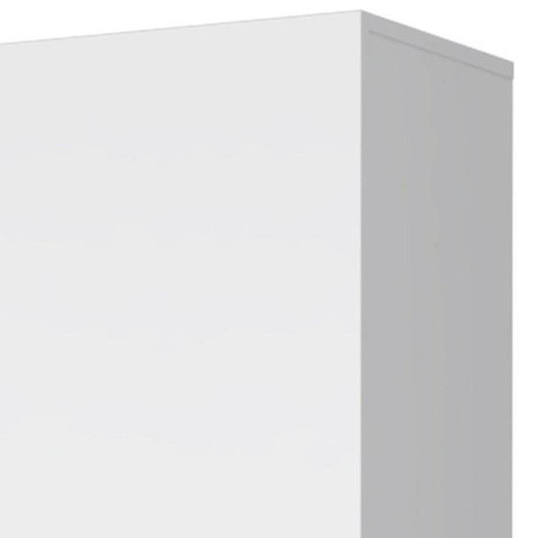 16" White Accent Cabinet With Four Shelves
