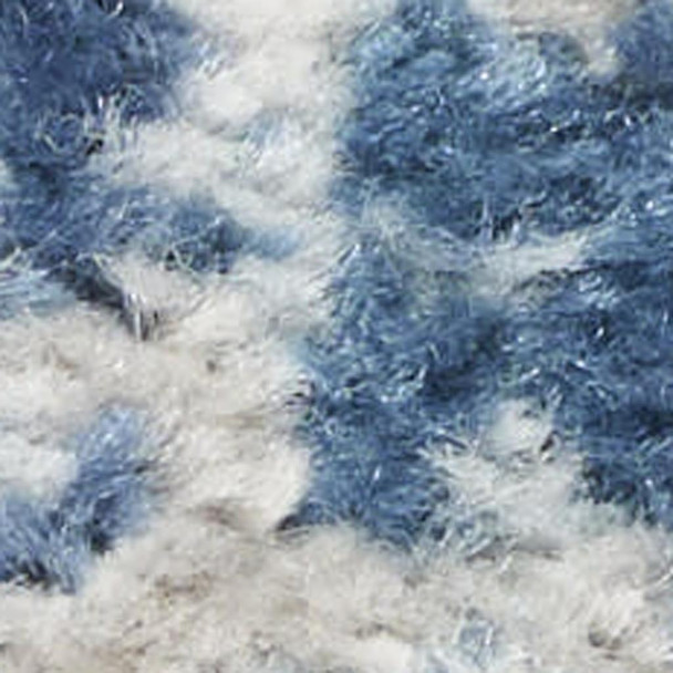 9' X 12' Ivory Gray And Blue Abstract Distressed Area Rug