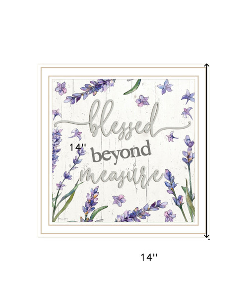 Blessed Beyond Measure White Framed Print Wall Art