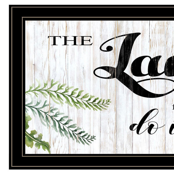 The Laundry Room Black and Brown Framed Print Laundry Wall Art