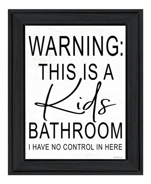 Kids Bathroom Black Framed Print Bathroom Wall Art