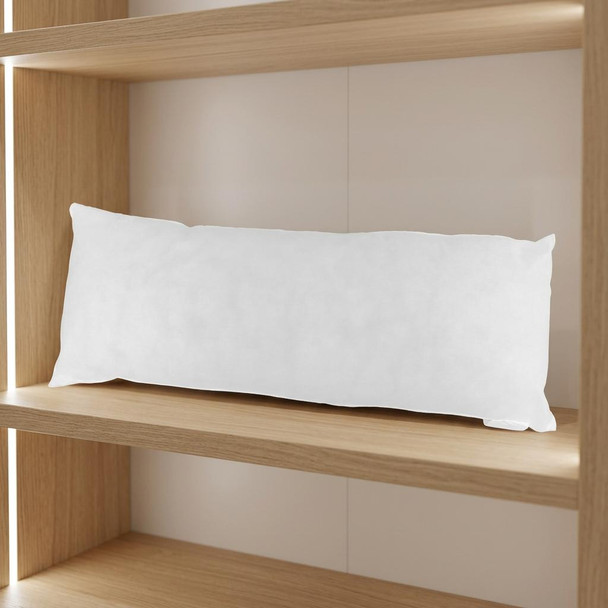 14" X 36" White Lumbar Throw Pillow Insert