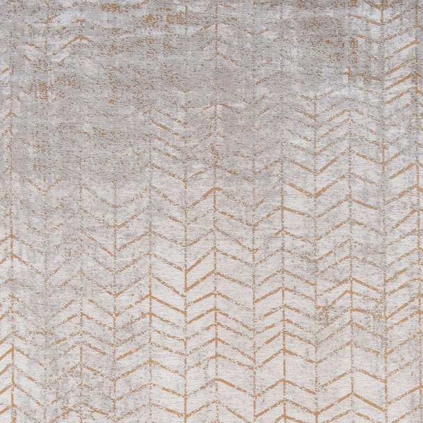 7' X 9' Gray and Yellow Chevron Non Skid Area Rug