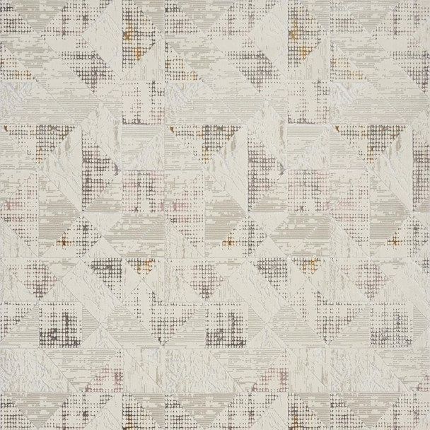 9' X 12' Cream Geometric Area Rug