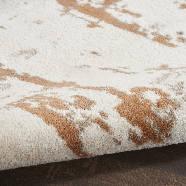 9' X 12' Cream Abstract Area Rug