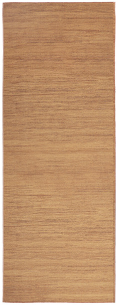 10' Copper Abstract Washable Runner Rug