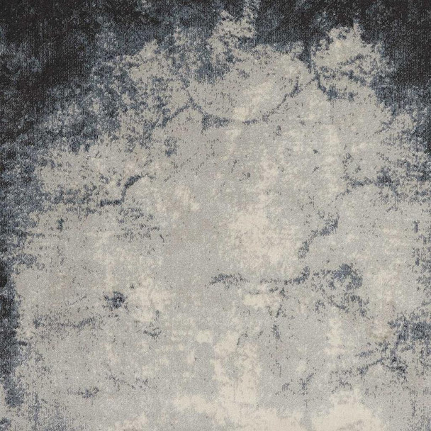 4' X 6' Gray And Ivory Abstract Non Skid Area Rug