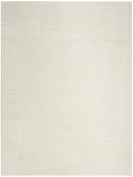 8' X 10' Ivory Abstract Area Rug