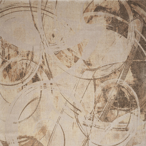 8' X 10' Beige Abstract Area Rug
