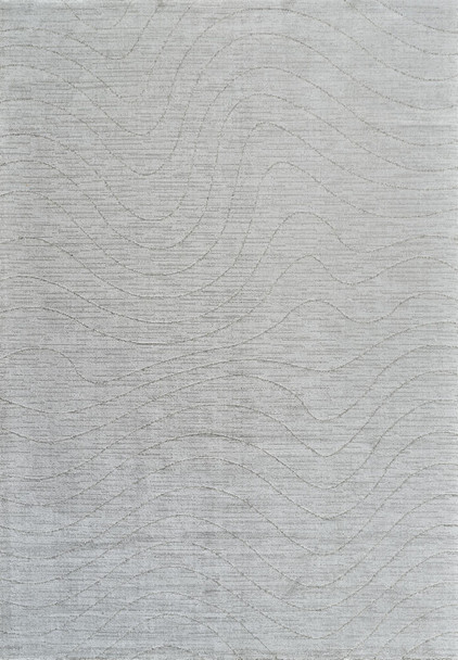 4' X 6' Gray Abstract Non Skid Area Rug