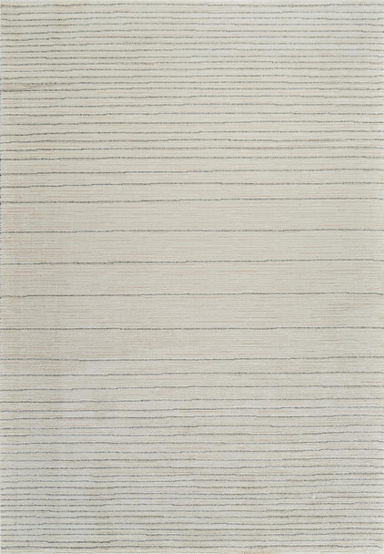 4' X 6' Cream and Beige Abstract Non Skid Area Rug