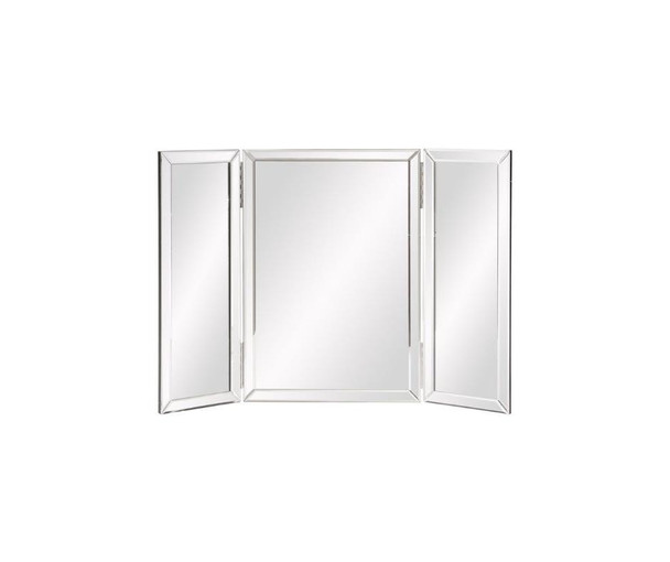 21" Gray Freestanding Framed Makeup Shaving Tabletop Mirror