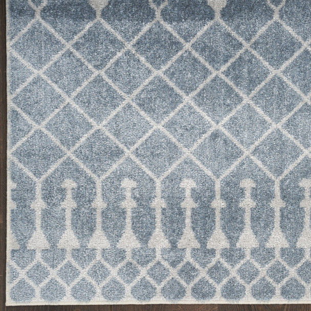 12' X 15' Blue Geometric Area Rug