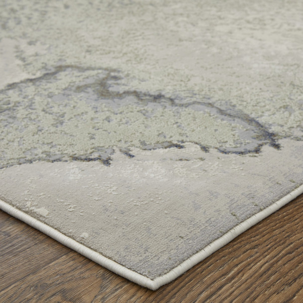 12' X 15' Taupe Brown And Black Abstract Area Rug
