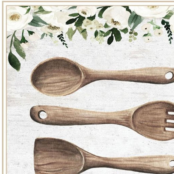 Set Of Two Homemade Kitchen White Framed Kitchen Wall Art