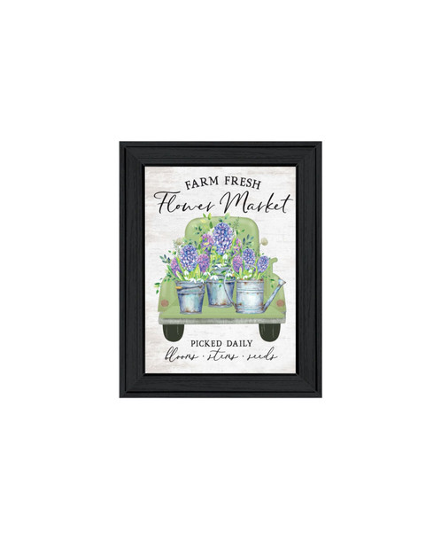 Set Of Two Bloom Where You Are Planted Black Framed Wall Art