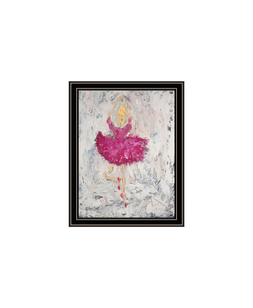 Set Of Two "Ballerina Dancers" Black Framed Wall Art