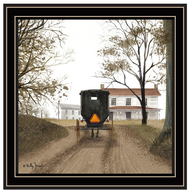 Set Of Two The Old Mare And Heading' Home Black Framed Wall Art