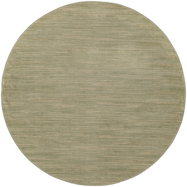 4' Green And Gold Round Abstract Indoor Outdoor Area Rug
