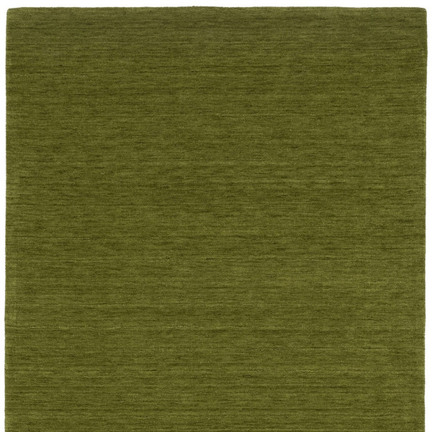5' X 8' Green Wool Hand Tufted Area Rug