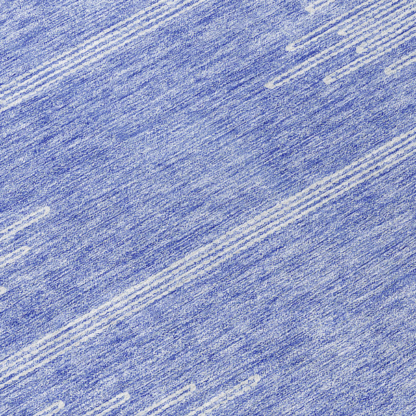 3' X 5' Denim Blue And Ivory Abstract Washable Indoor Outdoor Area Rug