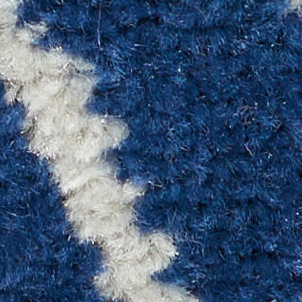 5' X 7' Blue And Ivory Floral Area Rug