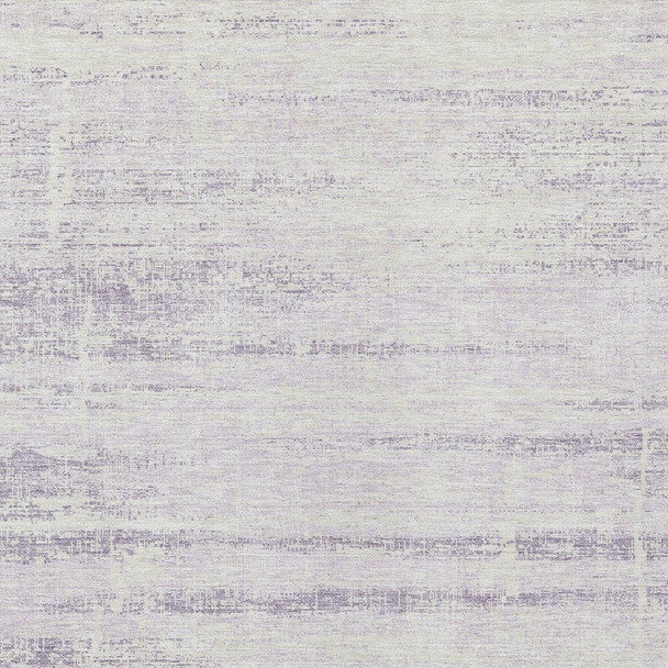3' X 5' Lavender Purple And Ivory Abstract Washable Indoor Outdoor Area Rug