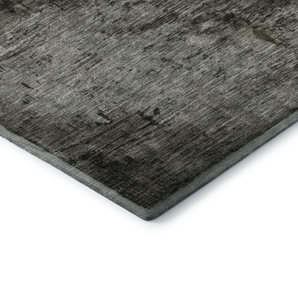 3' X 5' Taupe And Beige Abstract Washable Area Rug With UV Protection