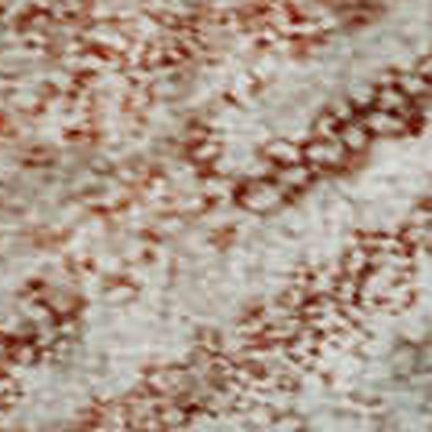 5' X 8' Pink And Ivory Geometric Washable Area Rug With UV Protection