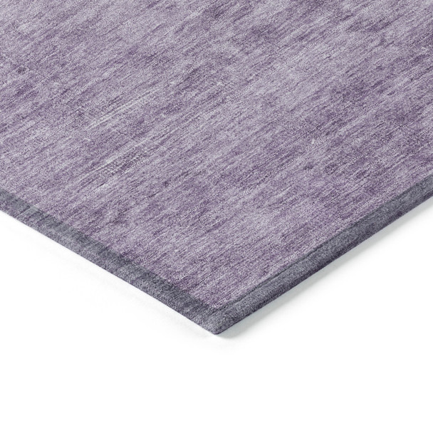 3' X 5' Plum And Purple Medallion Washable Indoor Outdoor Area Rug