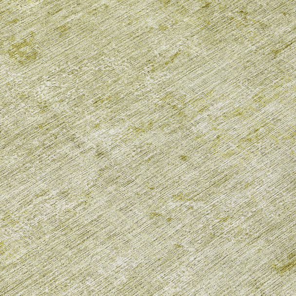 3' X 5' Artichoke Green And Ivory Abstract Washable Indoor Outdoor Area Rug