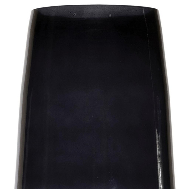 13" Blue Ombre Glass Tapered Table Vase