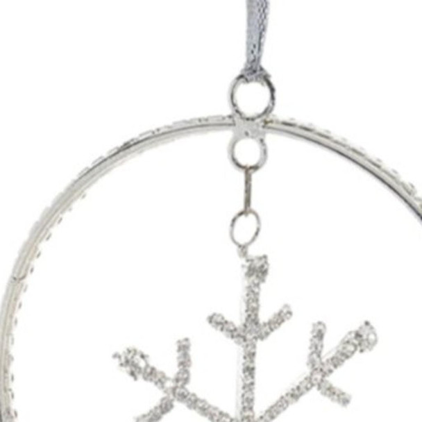 Set of Twelve Silver Metal Hanging Figurine Ornaments