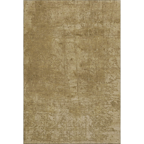 8' X 10' Beige And Ivory Abstract Washable Area Rug With UV Protection
