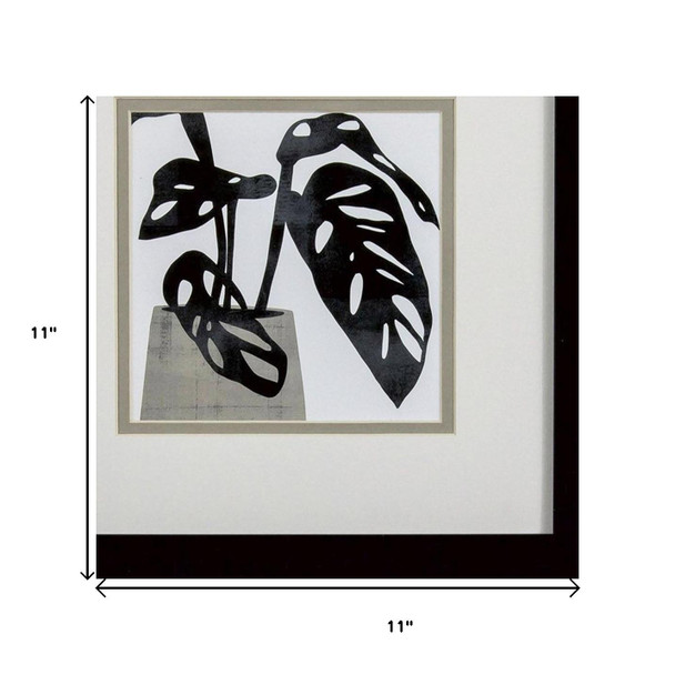 Set Of Two Plantling A Black Framed Wall Art