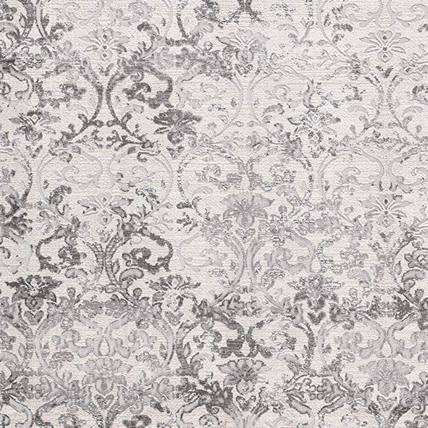 7' X 10' Cream Toile Power Loom Area Rug