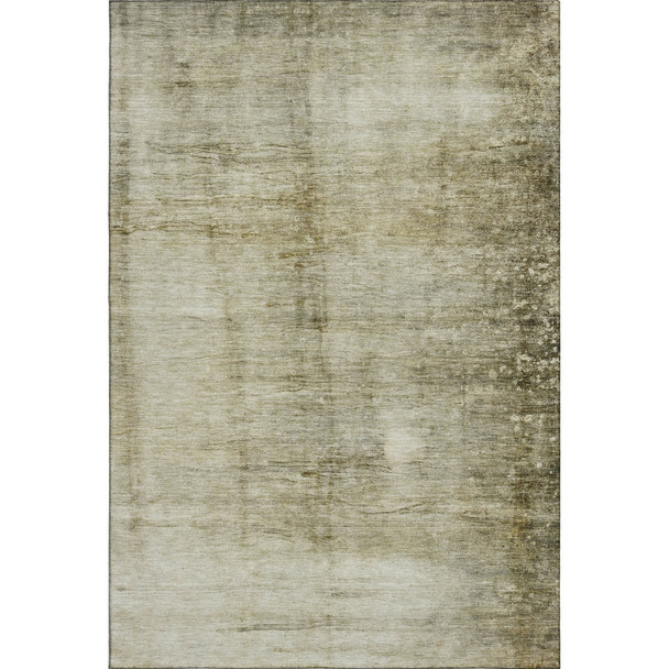 10' X 14' Taupe And Beige Abstract Washable Area Rug With UV Protection