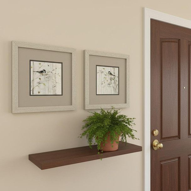 Set Of Two Heavenly Spring Distressed White Framed Wall Art