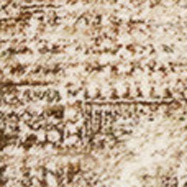 5' X 8' Cream Gray And Tan Abstract Area Rug