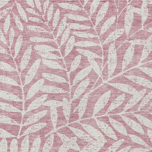 3' X 5' Blush And Ivory Floral Washable Indoor Outdoor Area Rug