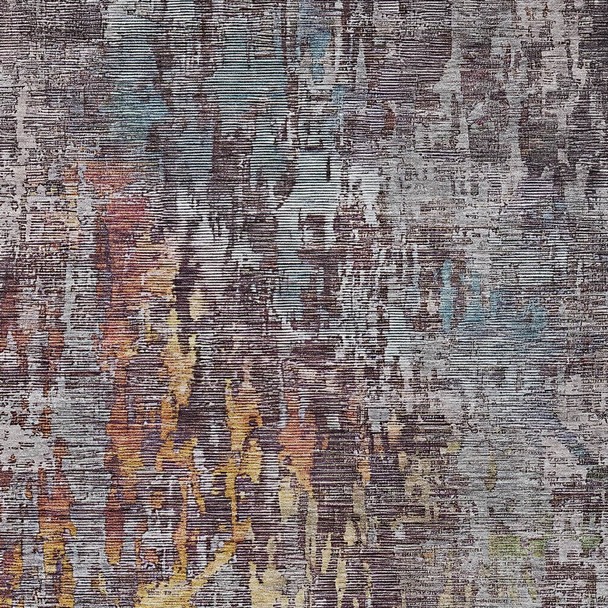 8' X 10' Pewter Abstract Washable Indoor Outdoor Area Rug