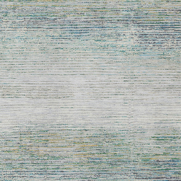 10' X 14' Linen Striped Washable Indoor Outdoor Area Rug