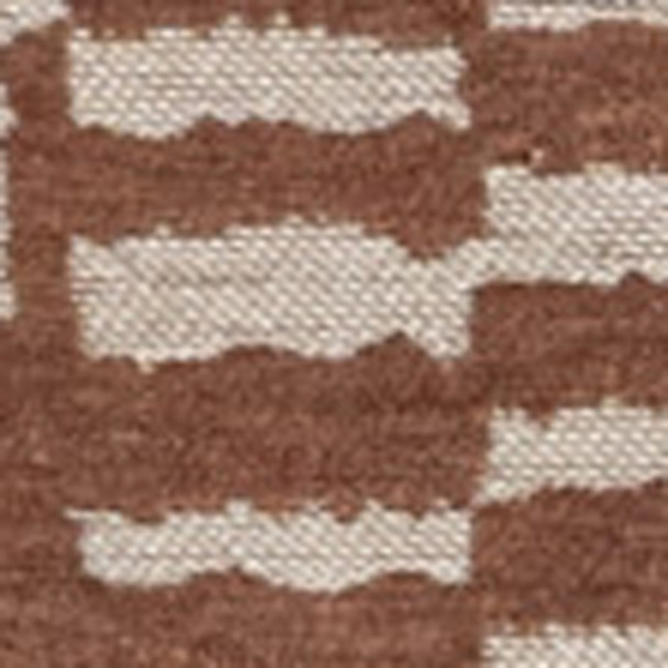 5' X 7' Brown And Beige Geometric Berber Washable Area Rug With UV Protection